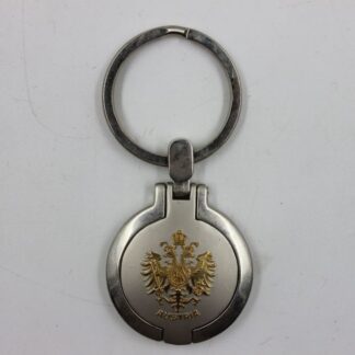 Винтажный брелок-медальон с гербом Австрии. 8х3,5 см 1990е