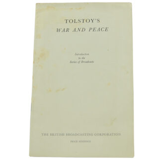 Tolstoy's War and Peace. Introduction of broadcasts