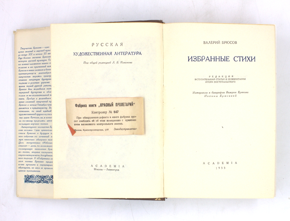 Валерий Брюсов. Избранные стихи — изображение 2
