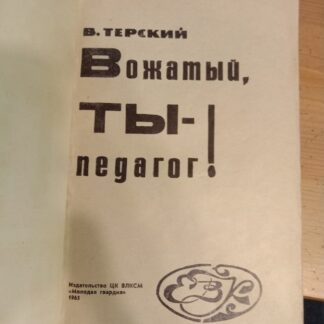 Вожатый, ты - педагог!
