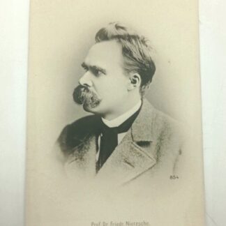 Антикварная открытка Prof. Dr. Friedr. Nietzsche. (Профессор, доктор Фридрих Ницше). Фотограф: Густав Адольф Шульц. 14х9см