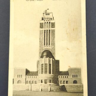 Открытка антикварная с видом на кирху Каллио в Хельсинки (Финляндия). Фотограф: Бруно Талльгрен. 14х9см