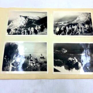 Фотографии черно-белые винтажные СССР, архивные семейные снимки на двустороннем альбомном листе