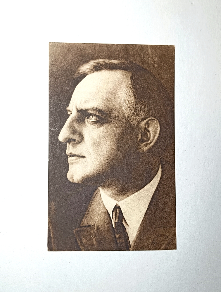 Антикварная открытка «Актер и режиссер К. Эггерт», 1920-е гг. 14х9см